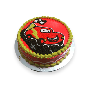 Kue ulang tahun anak animasi Cars - Lightning McQueen