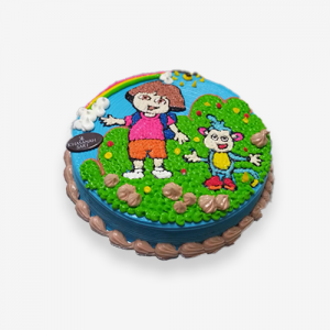Kue ulang tahun anak animasi Dora