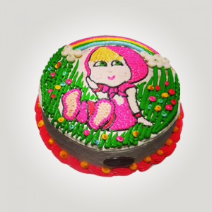 Kue ulang tahun anak animasi Marsha