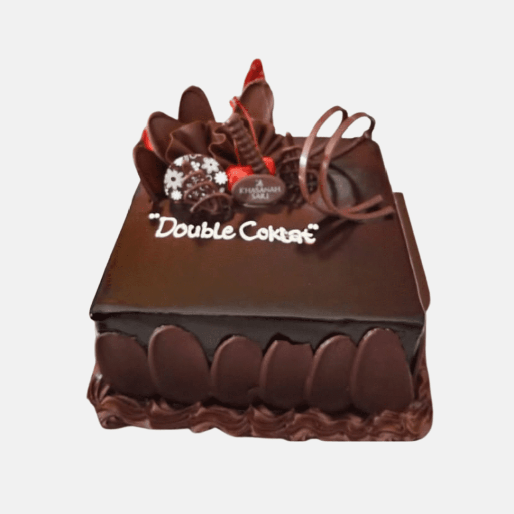 kue ultah double choco